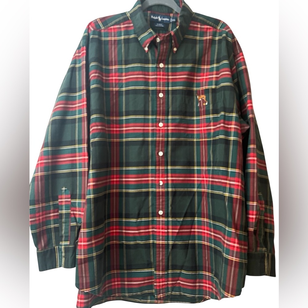 Ralph Lauren ‘Blake’ Cotton Button Down Plaid Shirt